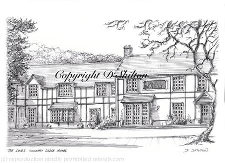 The Limes country Lodge Hotel Earlswood Solihull as a 6 by 4 inch white card with envelope. Mounted Prints available.