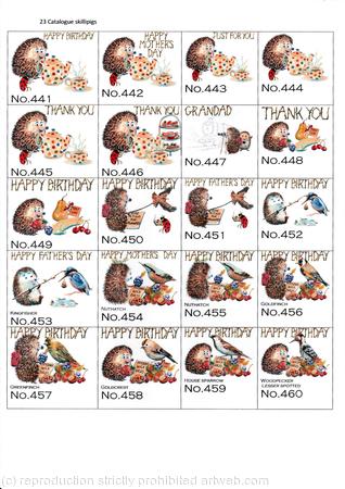 23 Catalogue of Skillipigs designs has changed, please visit https://www.skiltonsartwork.com/