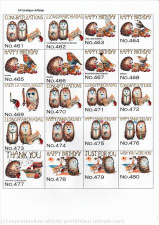 24 skillipigs catalogue of quirky hedgehog designs has changed, please visit https://www.skiltonsartwork.com/
