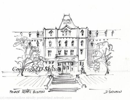 Buxton Palace Hotel  as a 6 by 4 greeting card with envelope.