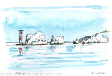 The needles greeting card 6 by 4 inches white envelope