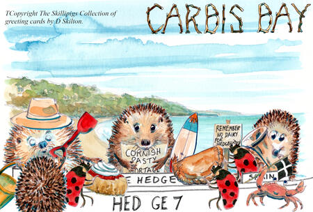 CARBIS BAY design , put up for fun but you can have it as a card without the text if you wish.