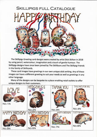 1A SP Skillipigs Catalogue Full. If you wish to purchase one of these designs as a greeting card, please get in touch.