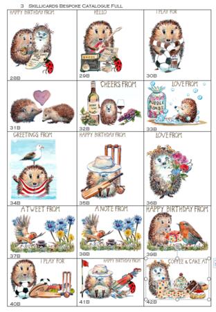 3 examples of bespoke images for places as 6 by 4 inch greeting cards. 