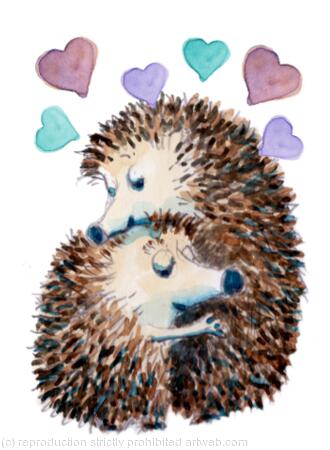 1179 Skillipigs hugs NO TEXT 6 by 4 greeting card