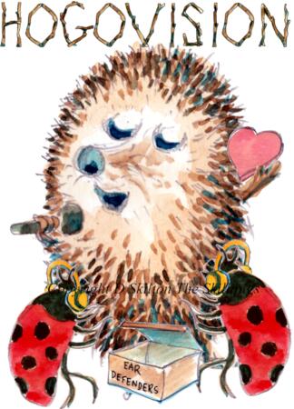 697N Hogovision Skillipigs 6 by 4 inch greeting card.