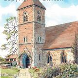 Bobbington Church Holy Cross Nr Claverley Staffordshire  Greeting card 6 by 4 inches