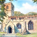 Alveley St Mary The Virgin Shropshire as a greeting card. Prints available