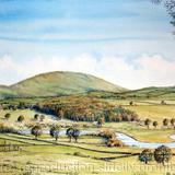 The Wrekin and the River Severn  from Sheinton as a greeting card or bespoke notelet. Prints  and postcards available.