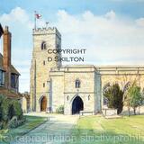 1 MUCH WENLOCK Holy Trinity Church Much Wenlock Shropshire as a greeting card or invitation perhaps. Prints and postcards available. 