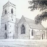 St Peters Church Kinver South Staffordshire ( Black & White)