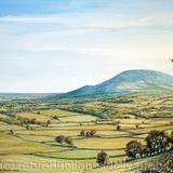The Wrekin from Wenlock Edge Shropshire as a greeting card. Prints and postcards available. available.