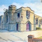 Kidderminster register Office Signed a4 print on watercolour paper, unmounted.