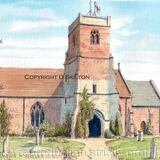 1 ARLEY KINGS  St. Bartholomew's Nr Stourport Worcestershire, greeting/thank-you card or invitation. prints and postcards available.