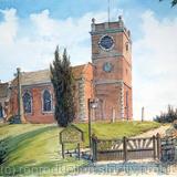 Quatt Church St Andrew's as a greeting card. prints available. Prints and postcards available.