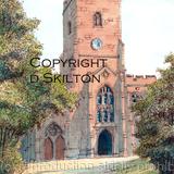 Hartlebury Church St James the Great worcestershire greeting card or notelet or thank you card etc. Prints and postcards available.