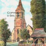 Hagley Church St Johns Nr Hagley Hall Worcestershire greeting card or bespoke notelet or invitation. Prints and postcards available.