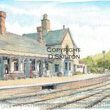 Highley Station with the Engine House greeting card. Prints and postcards available. 