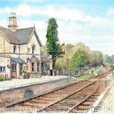 Hampton Loade Station looking north, greeting card. Prints and postcards available.