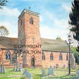 Churchill Church St James the Great Nr Kidderminster , greeting card or bespoke notelet or invitation. Prints and postcards available.