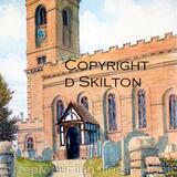 Wolverley Church St John The Baptist Nr. Kidderminster, greeting card