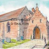 Harvington Church Nr Harvington Hall greeting card or bespoke notelet. Prints and postcards available.