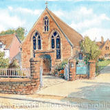 St Johns RC Church Bridgnorth greeting card or notelet, postcards also available on request.