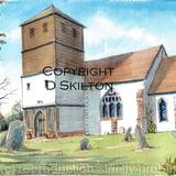 Cotheridge St Leonard Nr Worcester Worcestershire greeting card, thank you card or invitation perhaps. Prints, postcards and original available.