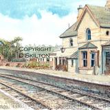 Arley Station S.V.R. looking north ( 48 BEWDLEY ), greeting card Prints available.