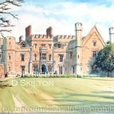 Rowton Castle greeting card or bespoke notelet or thank you card. Prints and postcards available.