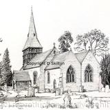 Bromesberrow Church - St Mary's greeting card