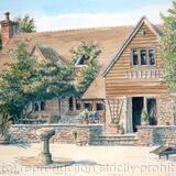 Example of a commission in pencil pen and watercolour