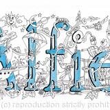 Alfie name card pack of 10 party invitations ( small cards with envelopes) invitation wording with image of your choice. you can have any name you like if you contact me and give a few days to do the drawing.