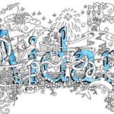 Aidan name art greeting card. Prints and postcards available, also scans of this name design. We can do any name in this way for you.