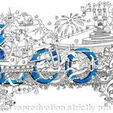 Leo name art card with blue envelope. Party invitations perhaps. larger prints available