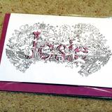 Josie greeting name art card