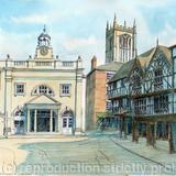 Ludlow butter cross greeting card or bespoke notelet. Prints and postcards available