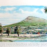 Clee hill from Ludlow rd ACEO Original 