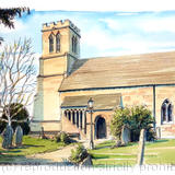 Grimley Church Worcestershire colour greeting card. Prints and postcards available.