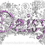 daisy girls name art design as a greeting card