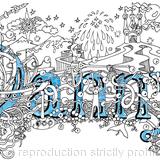 Danny name art design greeting card  (print or scan available)