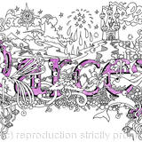 Darcey name art design greeting card