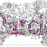 Darcie name art design as greeting card