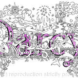 Darcy name art design as a greeting card