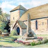 Caynham Church st Mary's, near Ludlow as a greeting card or notelet. Digital prints and postcards available. This makes an ideal wedding invitation or thank-you card