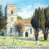 Doddington Church St Johns ( Near Clee Hill) greeting card or thank you card or invitation. Prints and postcards available.