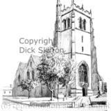 Bridgnorth St. Leonard's Church as a greeting card, thank-you card or notelet. Digital Prints and postcards available.