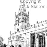 Bromsgrove Church St John The baptist, pen drawing, as a greeting card or bespoke notelet. Postcards and prints available.