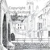 Bewdley, River Severn and church as a greeting card. Prints and postcards available.