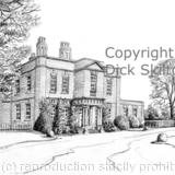Iscoyd Park pen Drawing as a signed print on a4 watercolour paper. Unmounted.